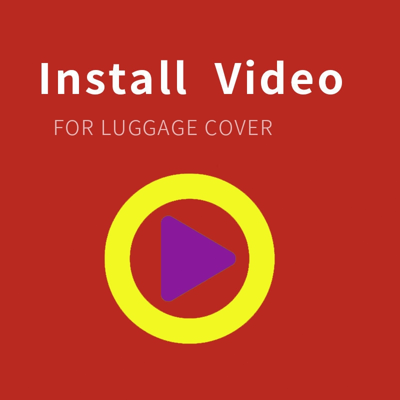 【Video~】Non-product，Just a video!! For Luggage Cover Installation Video!!