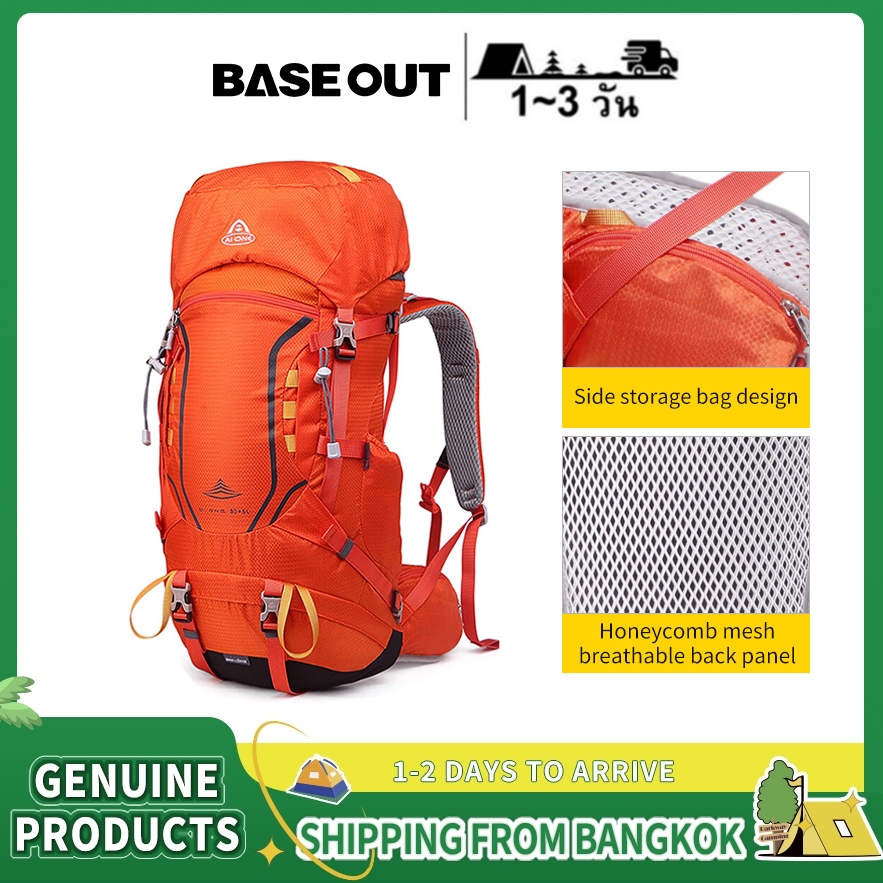 BASE OUT 40L กระเป๋าปีนเขากลางแจ้ง กระเป๋าเป้สะพายหลังกันน้ำความจุขนาดใหญ่
