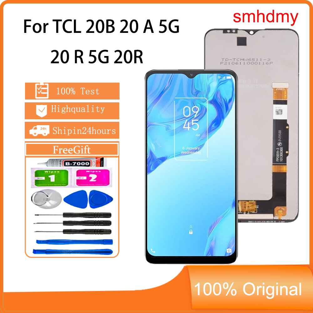 Smhdmy Ori จอแสดงผลสําหรับ TCL 20B 20 A 5G 20 R 5G 20R LCD หน้าจอสัมผัสเปลี่ยน