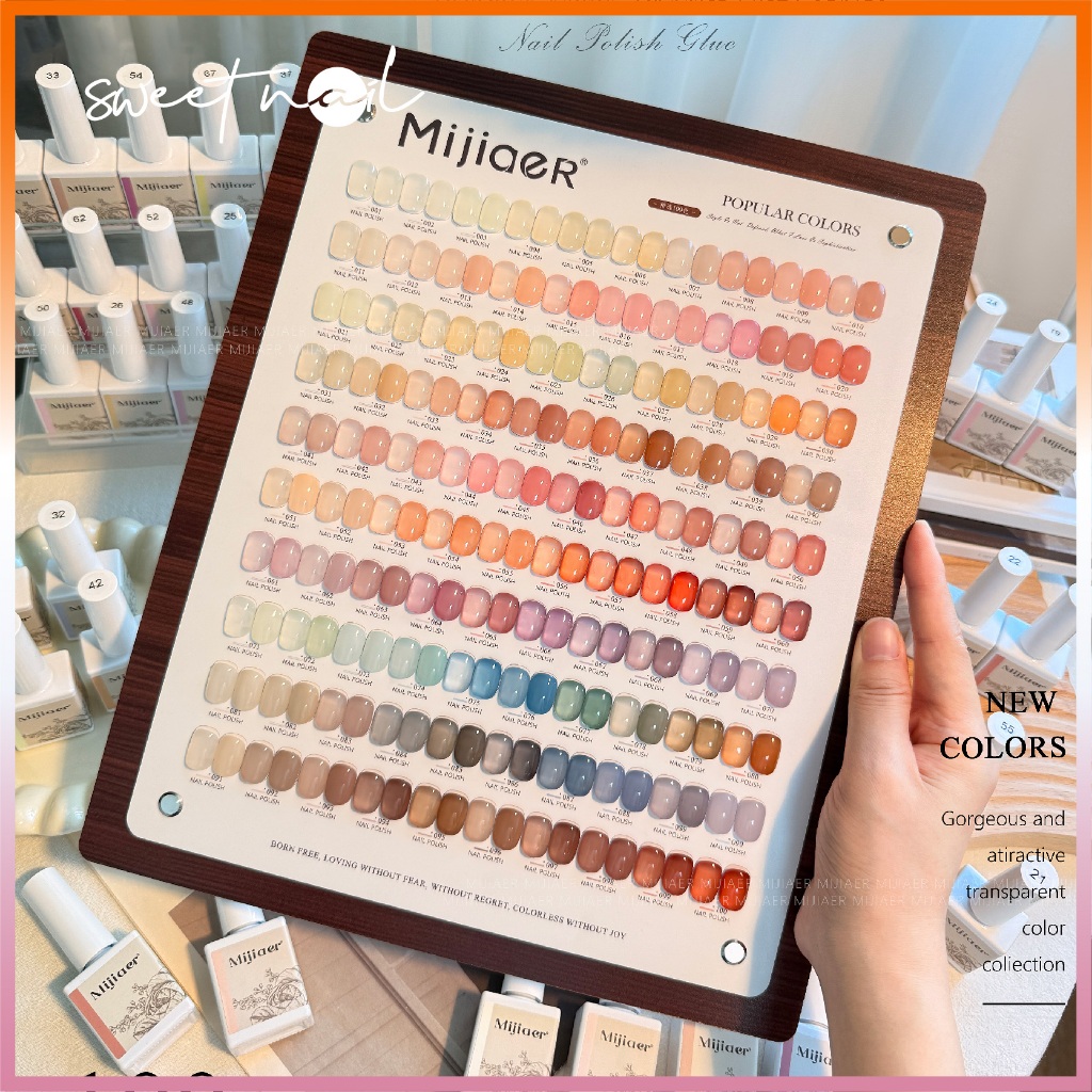 ✨🇹🇭🇹🇭ชุดสีเจลลี่ 100 สี ครอบคลุมทุกโทนสี (มีแผงสีจาก Mijiaer แถม) สีผิวเปลือย, สีเจลลี่, สีไข่มุก, สีเย็นจัด เครื่องมือติดตั้งร้านค้าแบบครบวงจร พร้อมสีทุกเฉด