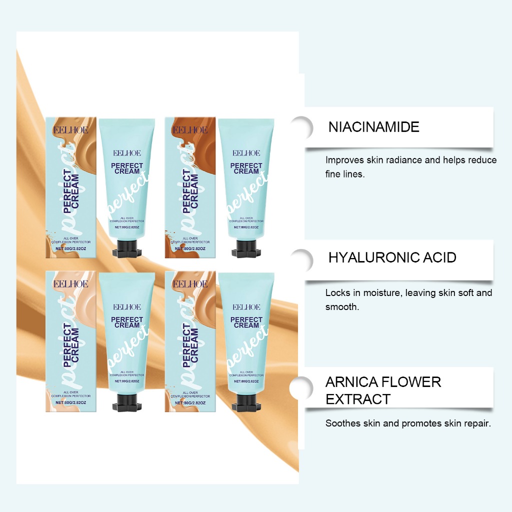 EELHOE All Over Body Makeup Perfect Creme Cream 2.82 oz คอนซีลเลอร์, รองพื้น