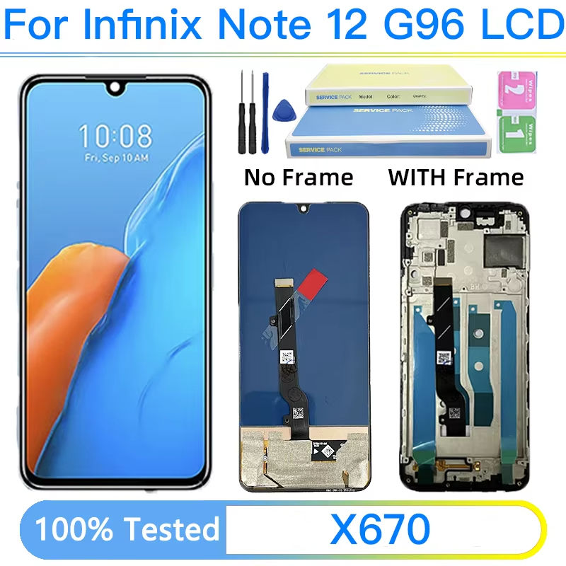 6.7 ทดสอบสําหรับ Infinix Note 12 G96 X670 จอแสดงผล LCD Touch Screen Digitizer Assembly สําหรับ Infin