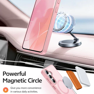 หรูหรา Strong Magnetic สําหรับ Samsung A57 A37 A17 A07 A56 A36 A26 A16 A06 A55 A35 A25 A15 4G 5G กรณี Anti-Fingerprint Matte Hard กันกระแทกฝาครอบโทรศัพท์