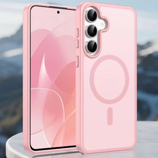 หรูหรา Strong Magnetic สําหรับ Samsung A57 A37 A17 A07 A56 A36 A26 A16 A06 A55 A35 A25 A15 4G 5G กรณี Anti-Fingerprint Matte Hard กันกระแทกฝาครอบโทรศัพท์