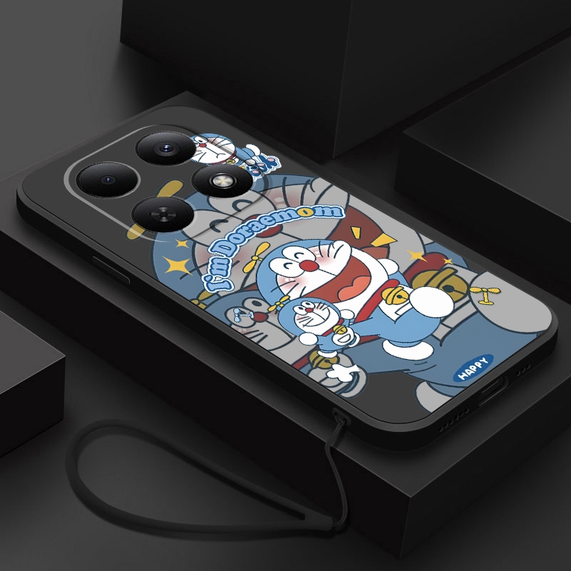 Xiaomi Redmi Note 15 Pro+ Note15 Pro 5G เคสโดราเอมอนตลกทนทานกันกระแทกปลอกยางพรีเมี่ยมปกอ่อน