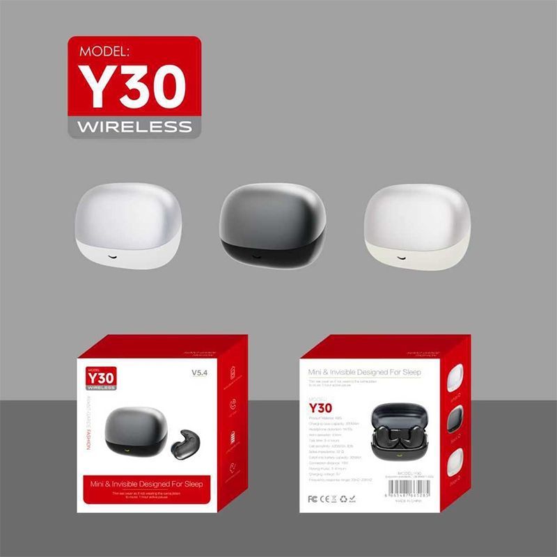 ขายดีที่สุด [Y30] หูฟังบลูทูธสําหรับนอนหลับที่มองไม่เห็นขนาดกะทัดรัดพิเศษขนาดเล็กของ Fidelity