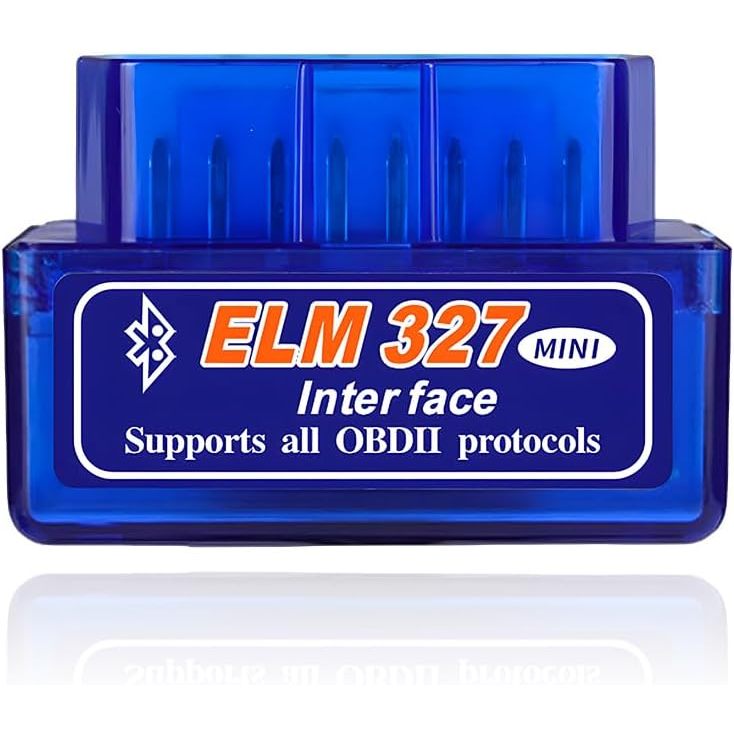 เครื่องวินิจฉัยรถยนต์ OBDII บลูทูธ เอล์ม327 เครื่องสแกนโค้ดและอ่านรหัสเครื่องยนต์มืออาชีพ อุปกรณ์รถยนต