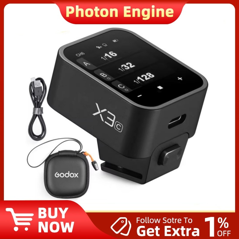 Godox X3 X3-C X3-N X3-S X3-F X3-O 2.4G แฟลชทริกเกอร์ไร้สาย TTL HSS เครื่องส่งสัญญาณพร้อมหน้าจอสัมผัส