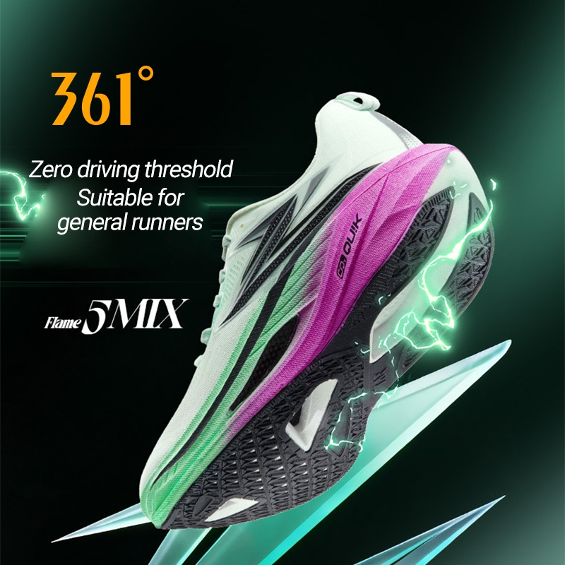 [10กม+] 361 Degrees Flame 5MIX Professional Marathon Running Shoes รองเท้าวิ่งแข่งระดับมืออาชีพ 6726