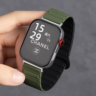 สําหรับ Huawei Watch Fit SE/1/2/3/4/4Pro/Fit 5/5Pro ห่วงแม่เหล็กสายรัดซิลิโคนกันน้ํากีฬาใช้งานง่าย