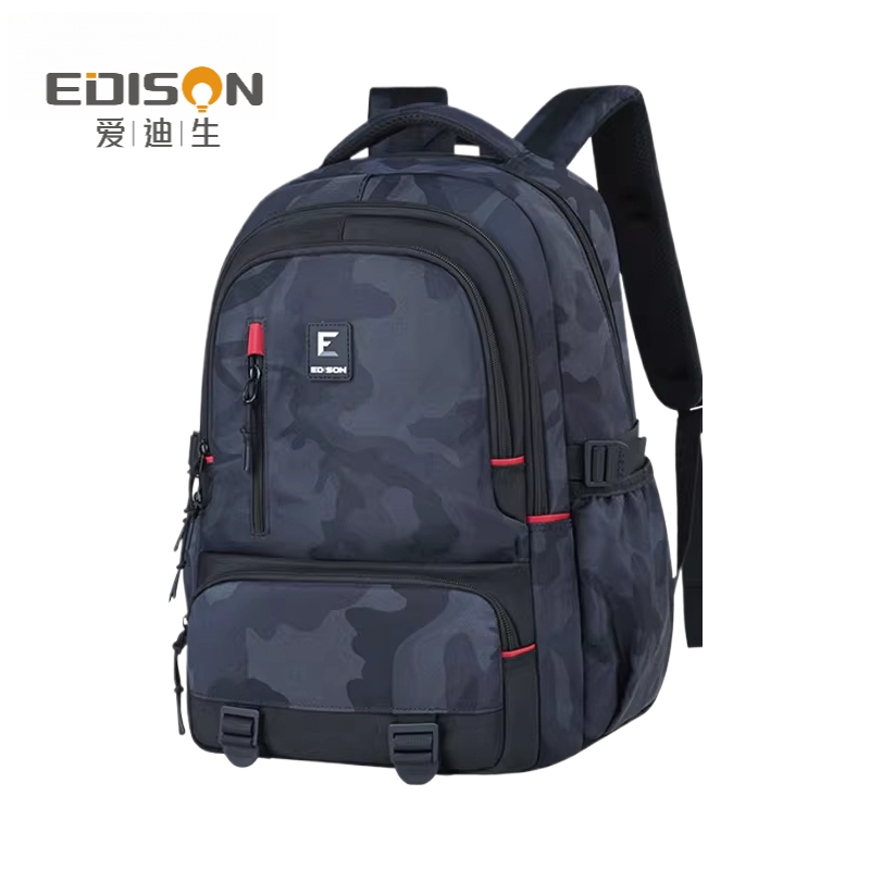 EDISON กระเป๋าเป้นักเรียนมัธยม นักศึกษามหาวิทยาลัย ผู้ชายผู้หญิง | ป้องกันหลังงอ ใส่แล็ปท็อป 15.6 นิ้ว กันน้ำ เบา มีช่องเก็บของมาก ทนทาน COD