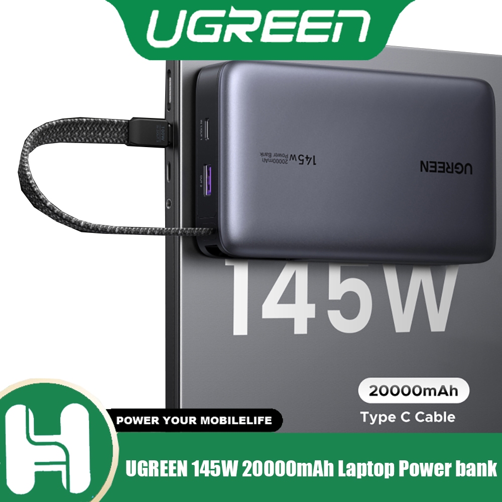 UGREEN 145W 25000mAh แล็ปท็อป Power Bank PD 145W Fast Charging 10000mAH 100W Power Bank