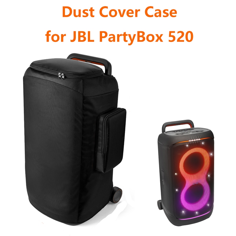 เคสกันฝุ่นพร้อมกระเป๋าอุปกรณ์เสริมสองด้านสําหรับ JBL PartyBox 520