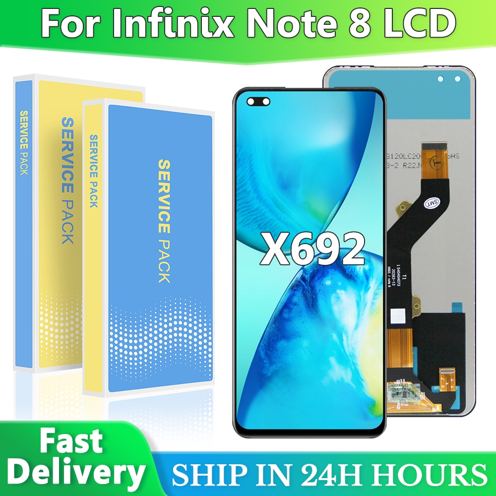 6.95 "สําหรับ Infinix Note 8 X692, MZ-Infinix X692 จอแสดงผล LCD หน้าจอสัมผัสดิจิตอลอะไหล่