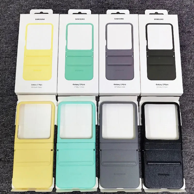 สําหรับ Samsung Galaxy Z Flip 6 หนังคุณภาพสูง Eco-Leather สําหรับ Galaxy Z Flip6 Flip6 Anti-fall กลั