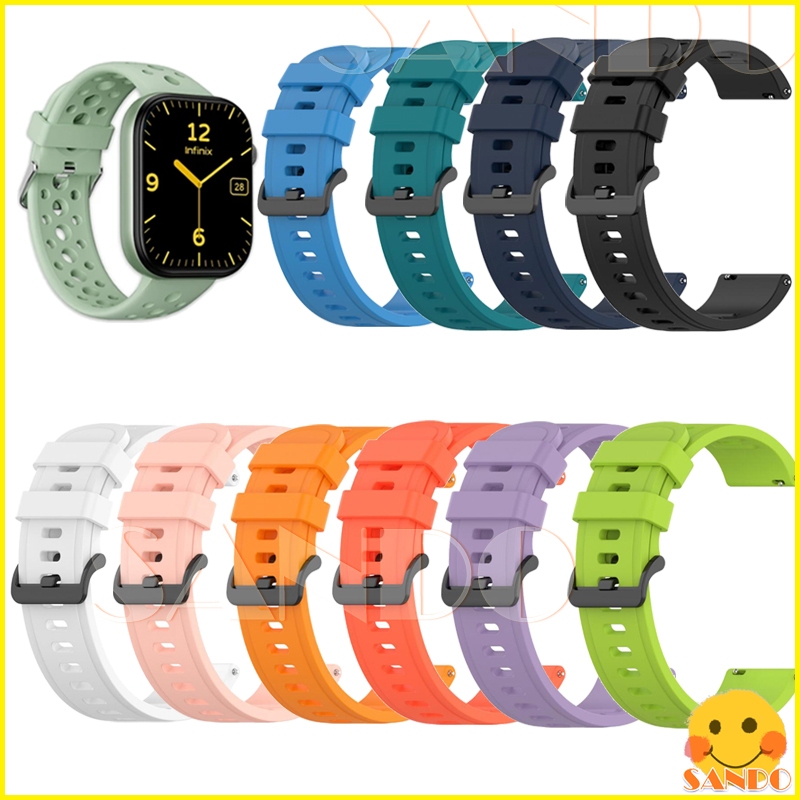 Infinix XWatch H4 สายรัดซิลิโคนอ่อนนุ่ม smart watch เปลี่ยนสายรัดข้อมือสายรัดอุปกรณ์เสริม สายซิลิโคน