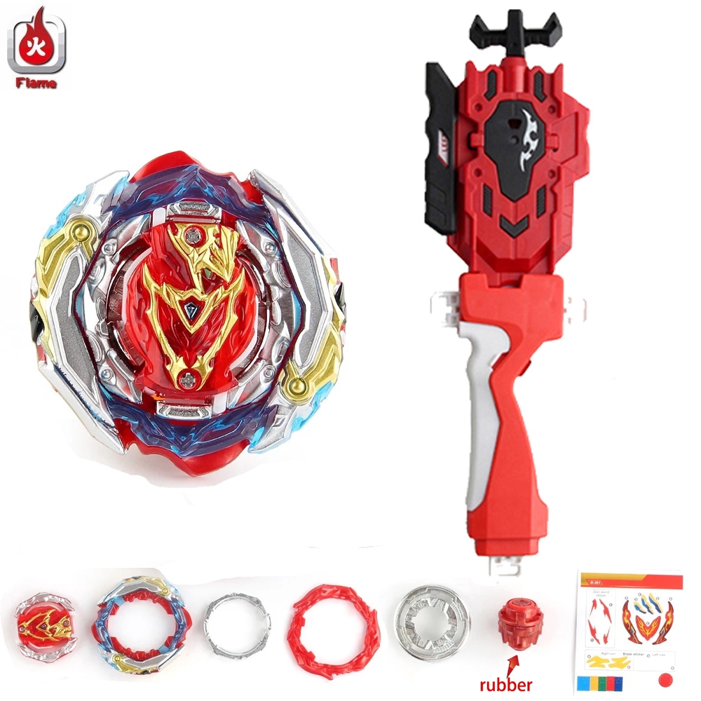 Flame Burst Gyro Battle GT B-201 Zest Achilles Top Kids Fine Toy