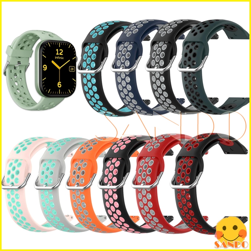 สาย Infinix XWatch H4 สายรัดซิลิโคนอ่อนนุ่ม สาย Infinix XWatch H4 smart watch เปลี่ยนสายรัดข้อมือสาย