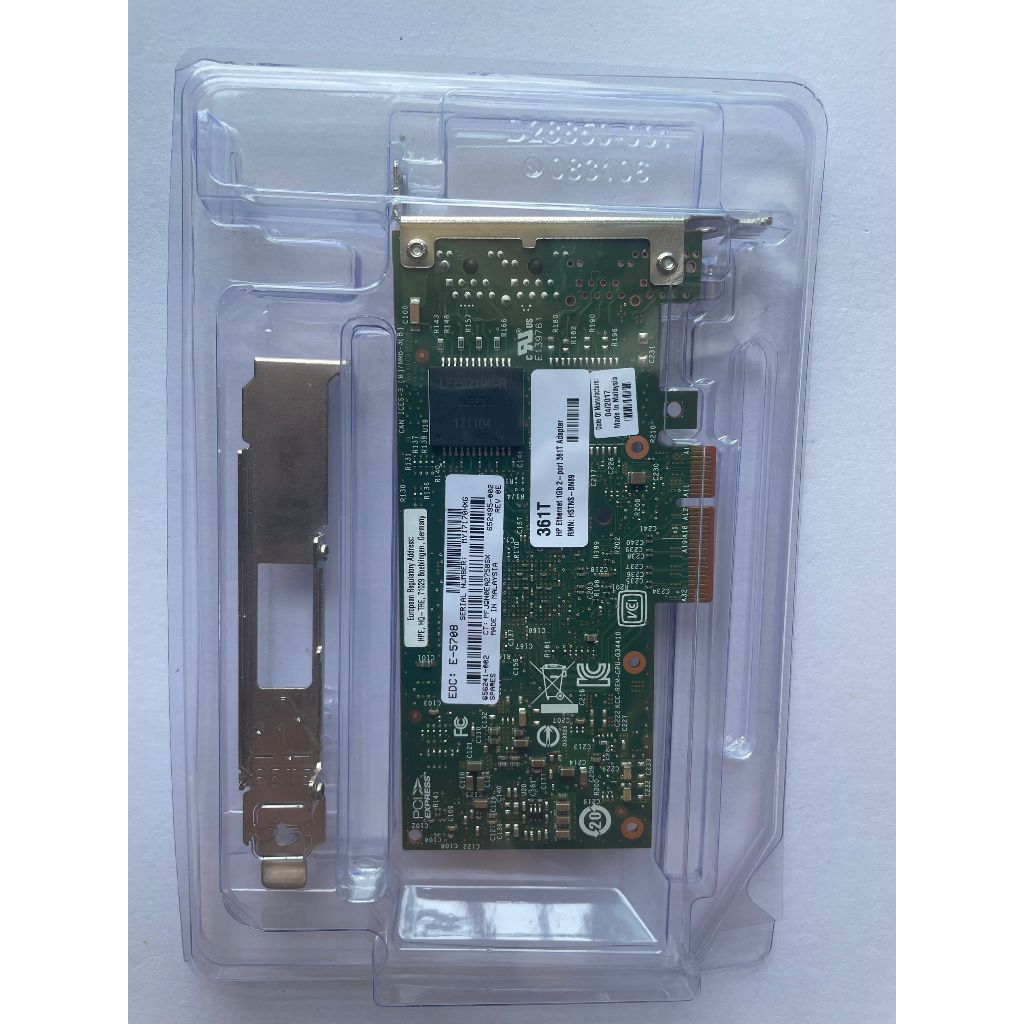 [สต๊อกพร้อม] I350T2V2 สไตล์เดียวกัน HP361T Dual Port 1G การ์ดเครือข่าย I350AM4 ชิปการ์ดเครือข่ายพอร์