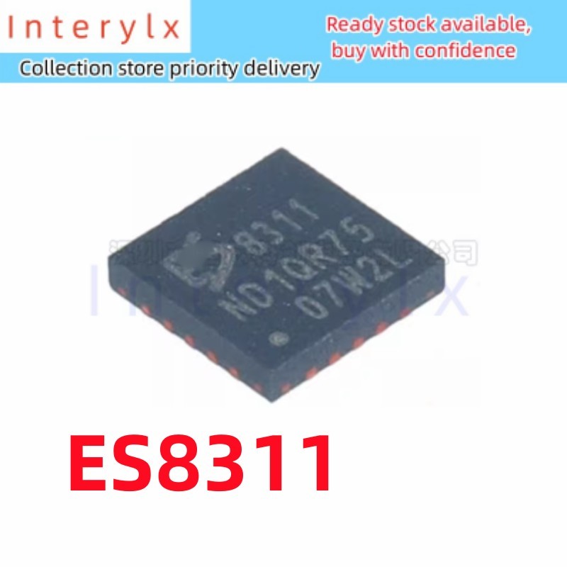 5 ชิ้น/ล็อตของแท้ ES8311 ผ้าไหมหน้าจอการพิมพ์ 8311 Patch QFN-20 เสียงถอดรหัสชิป IC