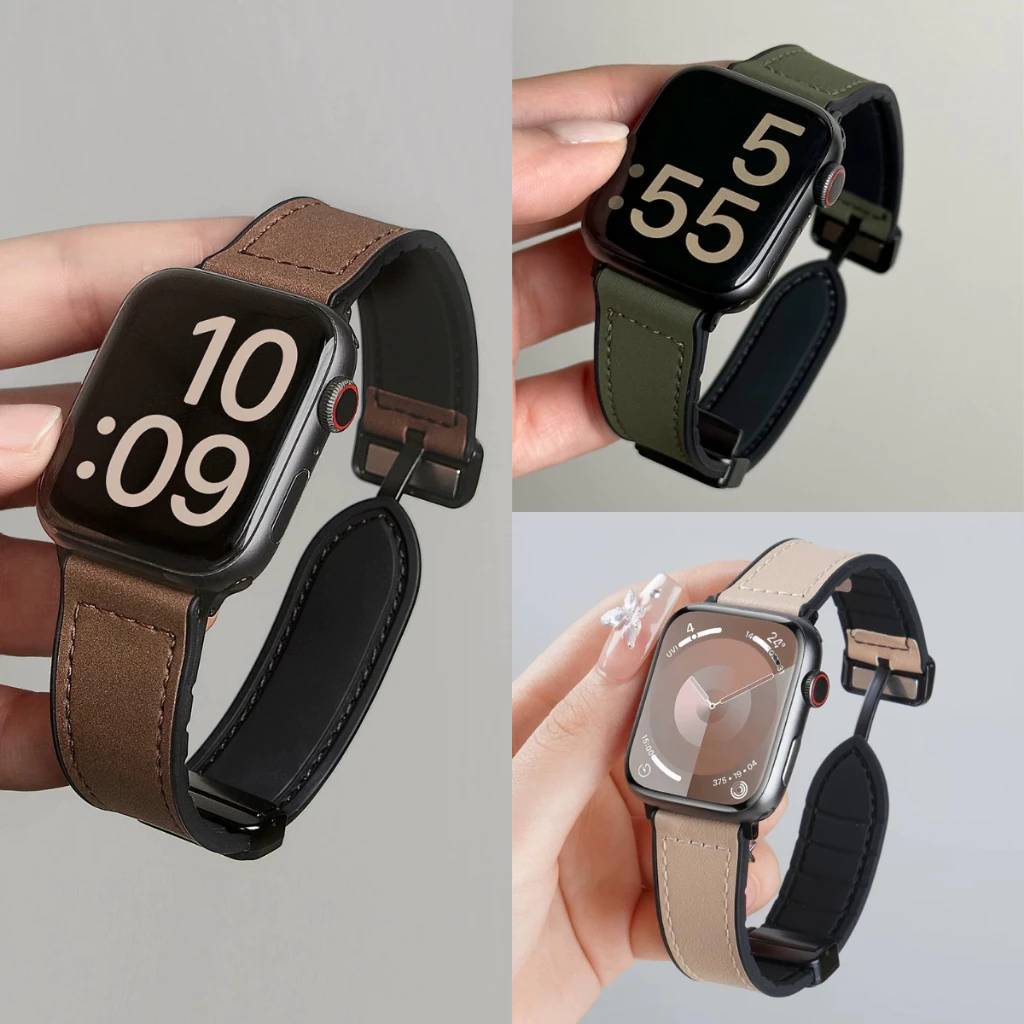 สําหรับ Huawei Watch Fit SE/1/2/3/4 Pro/Fit 5/5Pro สร้อยข้อมือหนังกันน้ํา cowhide สายรัดข้อมือกีฬาสําหรับ Huawei Watch Fit 3 Huawei 4/4Pro