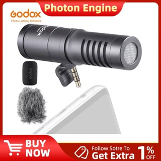 Godox Geniusmic 3.5 มม. UC LT ไมโครโฟนทิศทางที่หัวใจเป็นพิเศ…