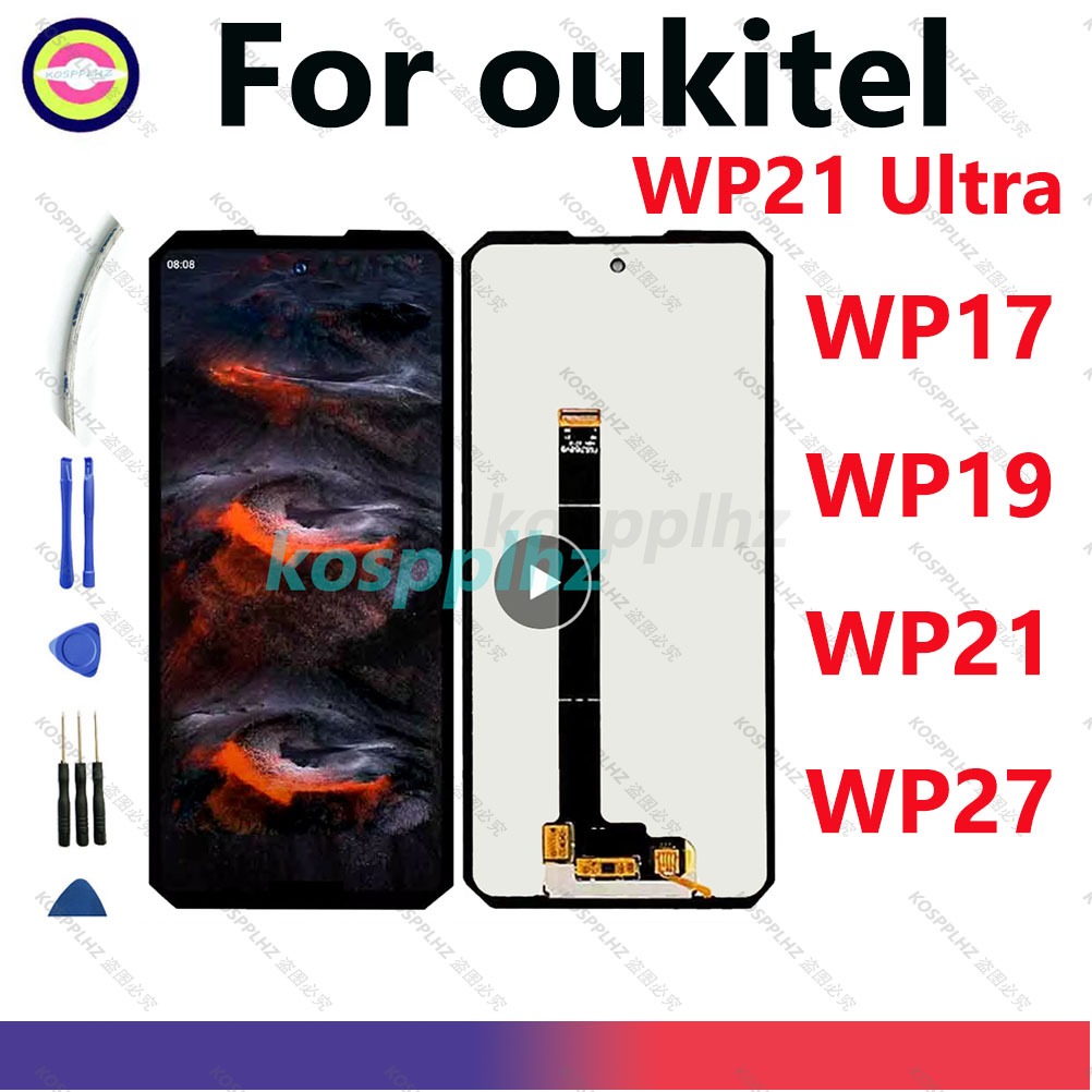 ใหม่สําหรับ oukitel wp19 wp17 wp21 WP27 จอแสดงผล LCD + เซ็นเซอร์หน้าจอสัมผัสสําหรับ oukitel wp 21 Ul