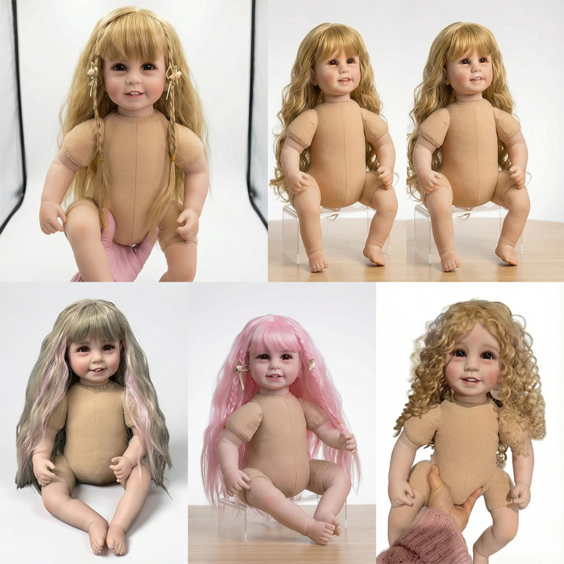NPK 22 นิ้ว  Reborn ตุ๊กตาเด็ก Soft Body  แฟชั่นตุ๊กตาเด็ก แกล้งเล่นของเล่นคริสต์มาสของขวัญ