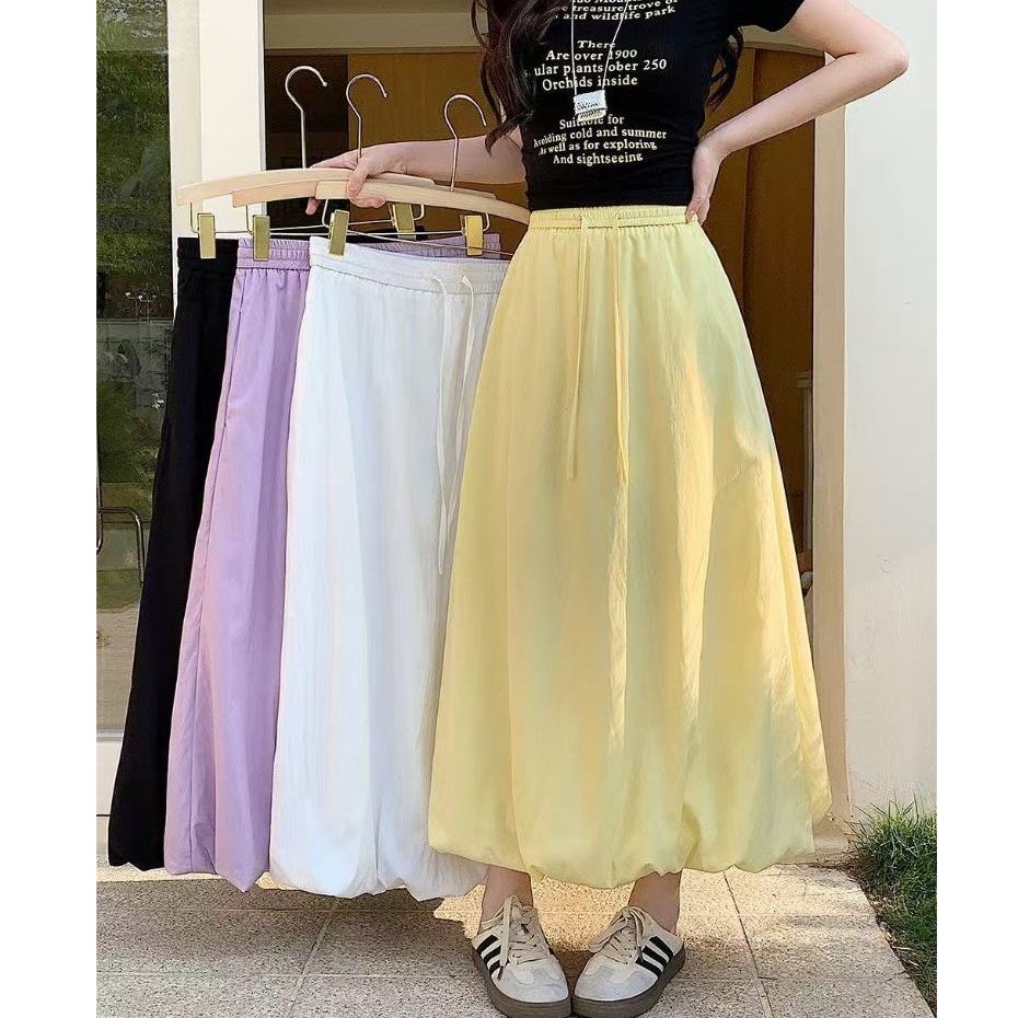 🔥Coppa Balloon Skirt🔥กระโปรงยาวทรงบอลลูน ผ้าประกบสองชั้นเอวยางยืดมีกระเป๋า เหมาะสำหรับทุกรูปร่าง