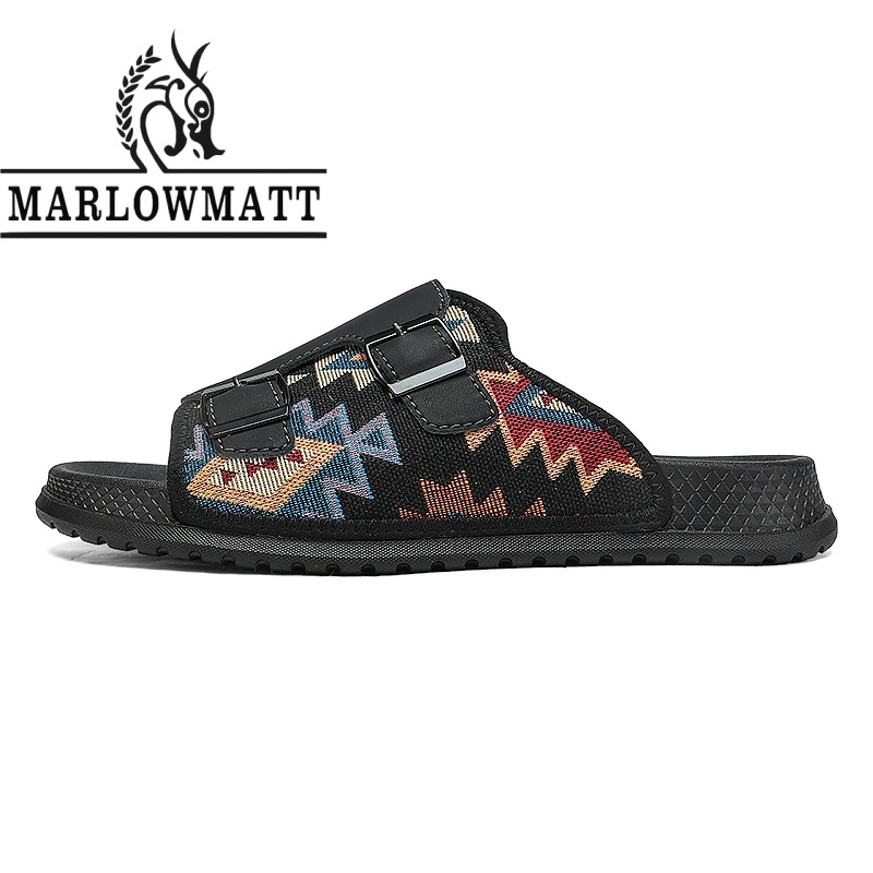 รองเท้าแตะผู้ชาย Marlowmatt | กันลื่นกันน้ําน้ําหนักเบา | 2026 รองเท้าแตะผู้ชายกลางแจ้งแฟชั่นสไตล์ใหม่