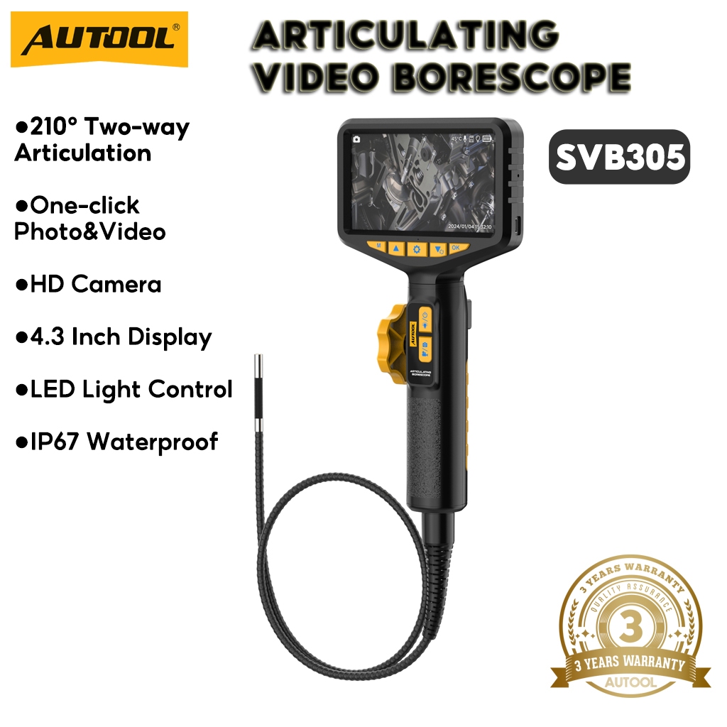 Autool SVB305 กล้องส่องทางไกล สําหรับติดพวงมาลัยรถยนต์