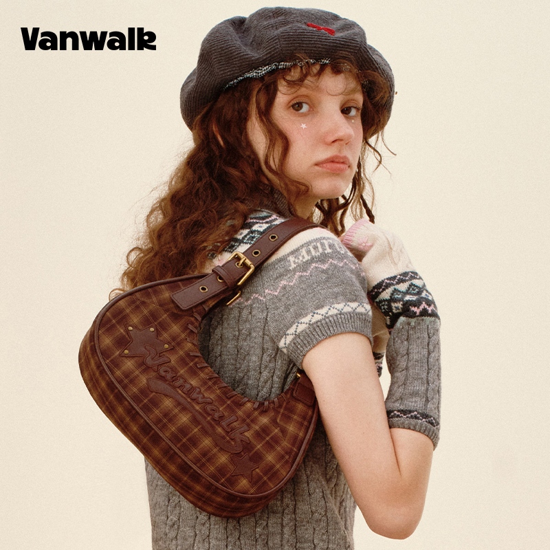 Vanwalk，(LP，ส่งจากไทย），กระเป๋าสะพายใต้วงแขน ดีไซน์มีความโดดเด่น เพิ่มความเก๋ให้กับลุค ，V2985 - รูปที่ 2