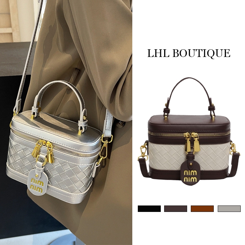 LHL BOUTIQUE ใหม่แบบพกพากล่องกระเป๋าสไตล์ต่างประเทศหนึ่งไหล่อินเทรนด์แฟชั่นกระเป๋า Messenger