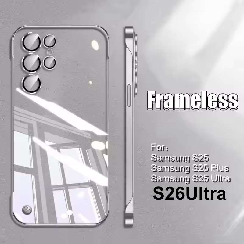 หรูหราเคสพีซีโปร่งใสพิเศษสําหรับ Samsung Galaxy S26 S25 S24 Plus S22 S23Ultra กันกระแทกปลอกใส