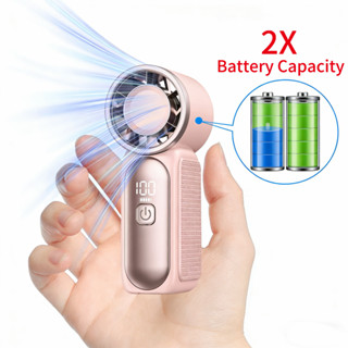 พัดลมตัวเล็กที่สุด (ความจุแบตเตอรี่ 2X) พัดลมเทอร์โบมือถือขน…
