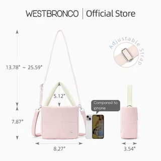WESTBRONCO รุ่นMellow (เมลโล่) กระเป๋าสะพายข้างสำหรับผู้หญิง กระเป๋าสะพายไหล่ ใช้งานได้หลากหลาย ดีไซน์แฟชั่น