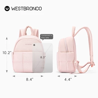 WESTBRONCO Muffinรุ่น (มัฟฟิน) กระเป๋าเป้ขนาดเล็กสไตล์มินิมอล ดีไซน์น่ารักสีพาสเทล น้ำหนักเบา กันน้ำได้
