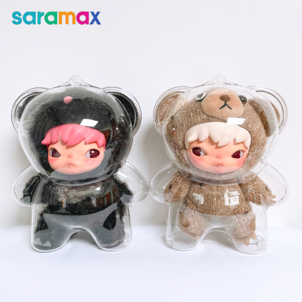 Saramax Hard Case สําหรับ Hirono Road Journal ตุ๊กตาหมีจี้โปร่งใสฝาครอบป้องกันไม่มีตุ๊กตา
