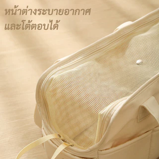 กระเป๋าเป้สะพายหลัง ทรงสี่เหลี่ยม ขนาดเล็ก ระบายอากาศได้ดี สีโปร่งใส สไตล์เกาหลี สําหรับสัตว์เลี้ยง สุนัข แมว