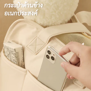 กระเป๋าเป้สะพายหลัง ทรงสี่เหลี่ยม ขนาดเล็ก ระบายอากาศได้ดี สีโปร่งใส สไตล์เกาหลี สําหรับสัตว์เลี้ยง สุนัข แมว