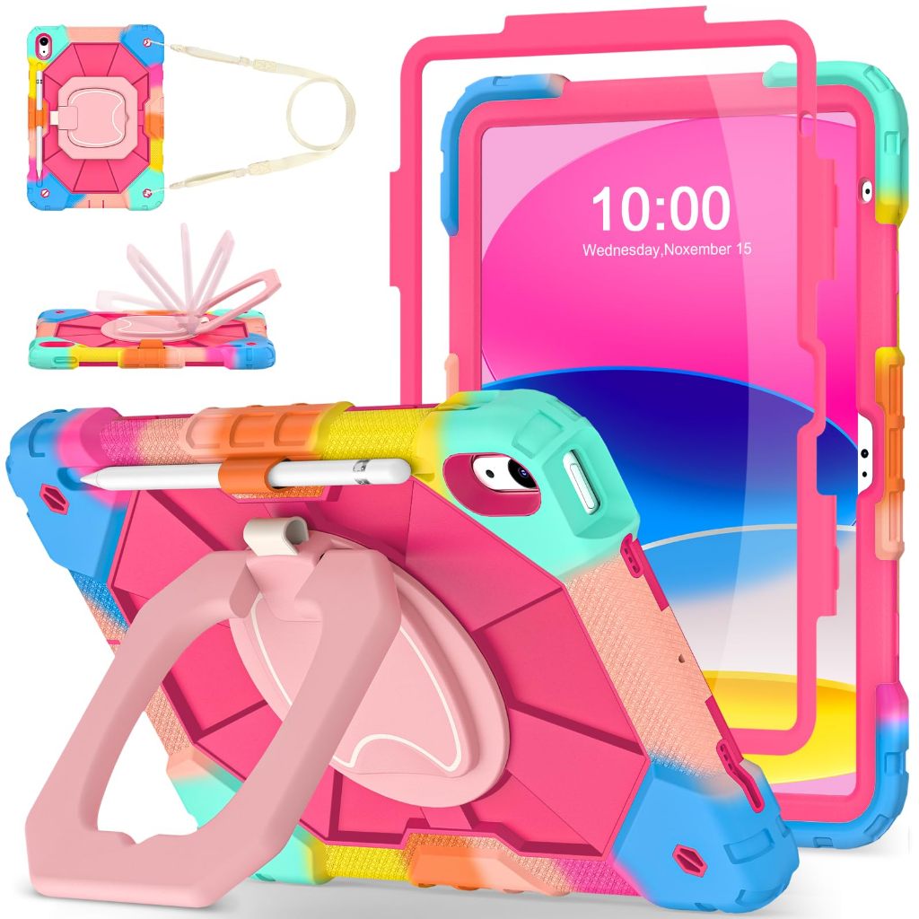 NEOMIXX เคสแท็บเล็ตสําหรับ Apple iPad (A16) 11th/10th/9th/8th/7th/6th/5th Generation 11/10.9/10.2/9.7" นิ้ว, เคส iPad Mini, iPad Air 13"/11" ฝาครอบ Pro/10.9"