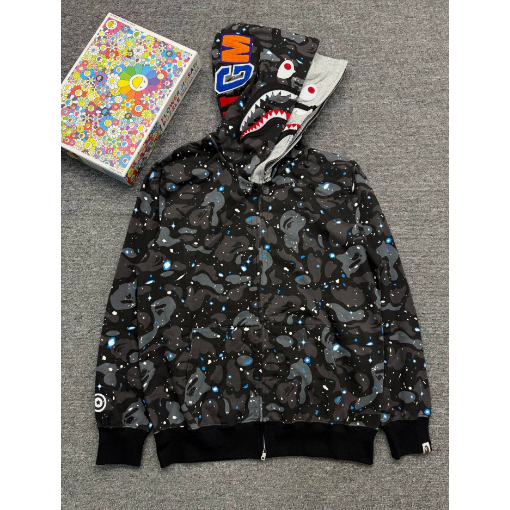 BAPE คลาสสิคเสื้อแจ็กเก็ตลําลองลายพรางสไตล์ใหม่สําหรับผู้ชาย และผู้หญิง 0819