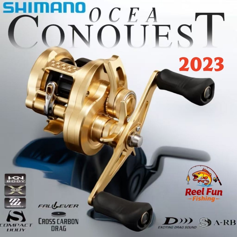 รอกตกปลา SHIMANO OCEA CONQUEST ปี 2023 ของแท้ 100% ขนาด 200/201/300/301