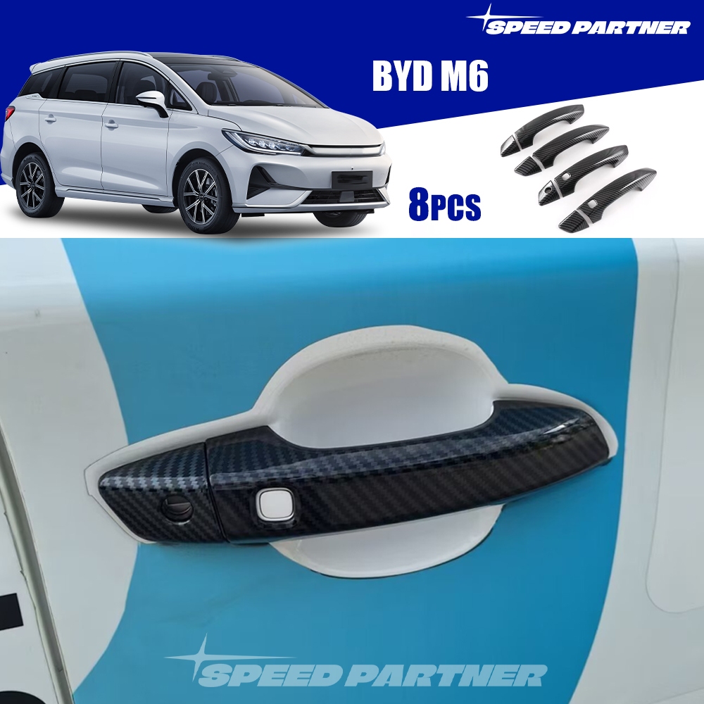 BYD M6 (2025-ปัจจุบัน) ครอบมือเปิดประตู byd m 6 อุปกรณ์ตกแต่งรถยนต์