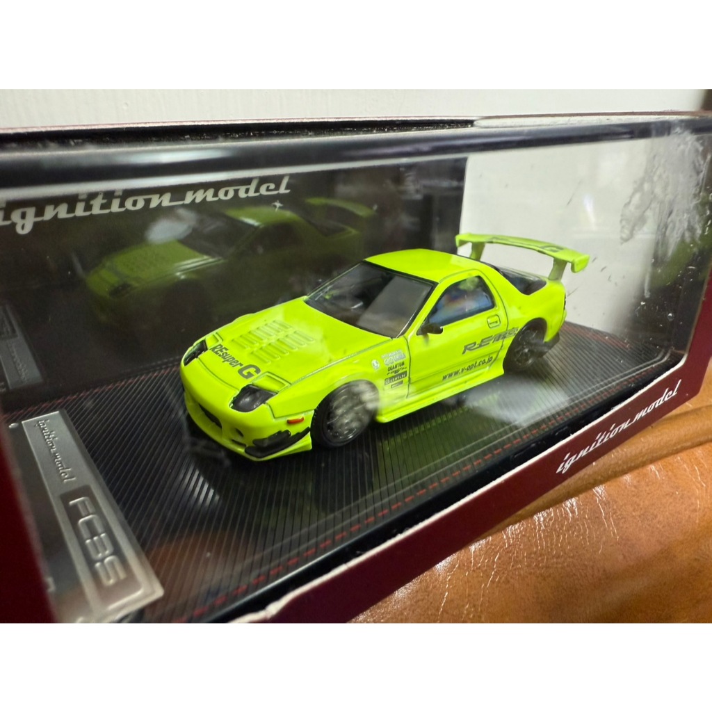 รุ่นจุดระเบิด 1/64 IG2497 Mazda RX-7 (FC3S) RE Amemiya Yellow Green
