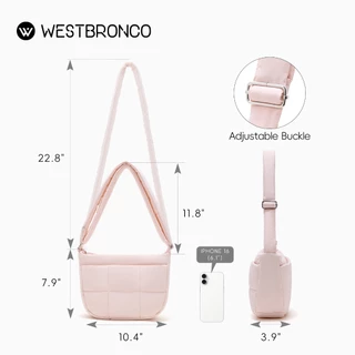 WESTBRONCO รุ่น Dorayaki (โดรายากิ) – กระเป๋าสะพายข้าง/สะพายไหล่ ความจุเยอะ ช่องเก็บของหลายช่อง ใช้งานได้หลากหลาย เหมาะทั้งเที่ยวและใช้ในชีวิตประจำวัน