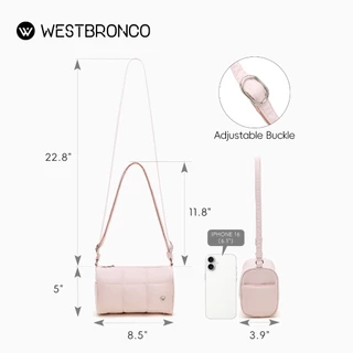 WESTBRONCO รุ่น Swiss Roll (สวิสโรล) – กระเป๋าสะพายไหล่นุ่มฟู นุ่มนิ่ม เหมาะสำหรับการไปเที่ยวและเหมาะสำหรับใช้ในชีวิตประจำวัน
