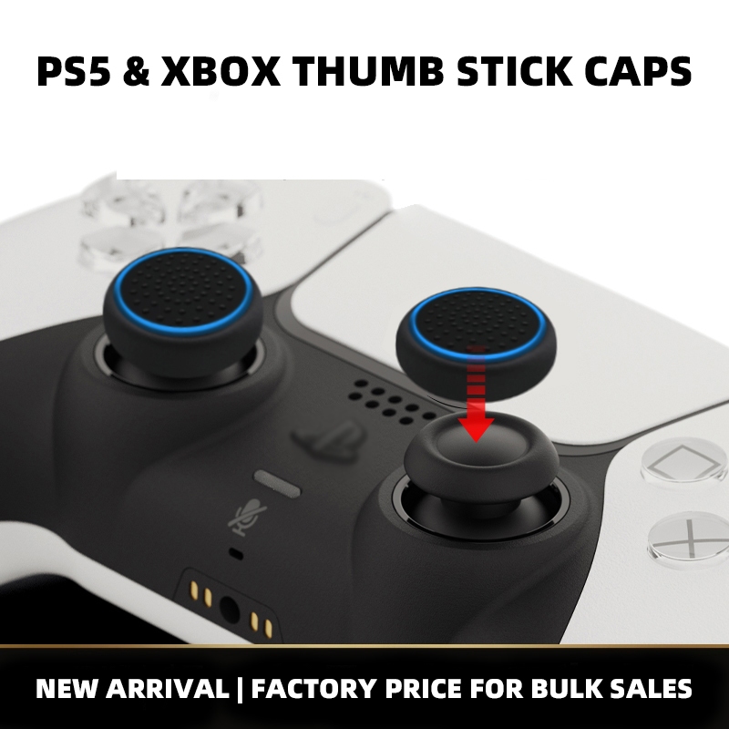 ซิลิโคน Analog ThumbStick Grip Caps สําหรับ PS5/Xbox One/Xbox Series X S/Xbox 360 Controller อุปกรณ์เสริม Thumbstick Grip Caps