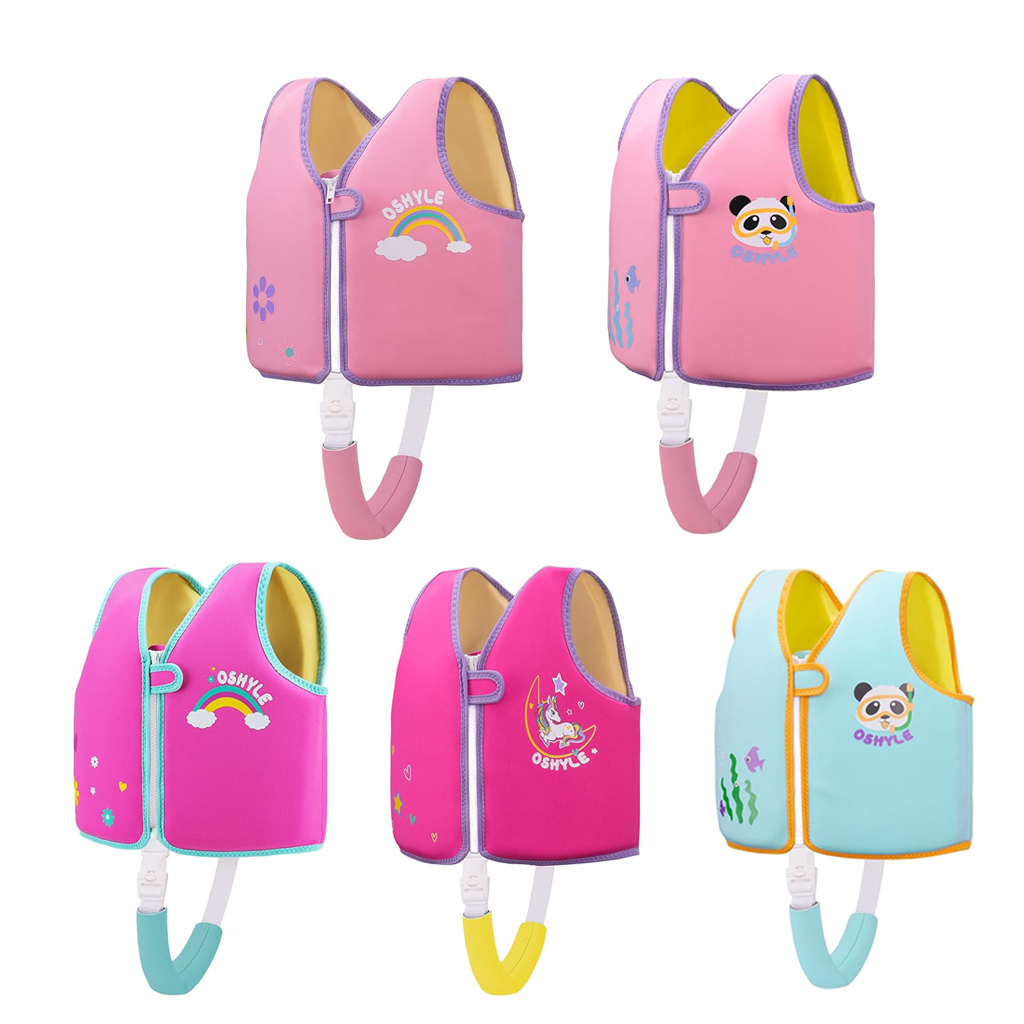 Winmax เสื้อชูชีพเด็กเด็กชุดว่ายน้ํา Assist ชุดว่ายน้ําว่ายน้ําการฝึกอบรมชุดว่ายน้ําลอย Neoprene เสื้อชูชีพสําหรับ 1–9 ปี