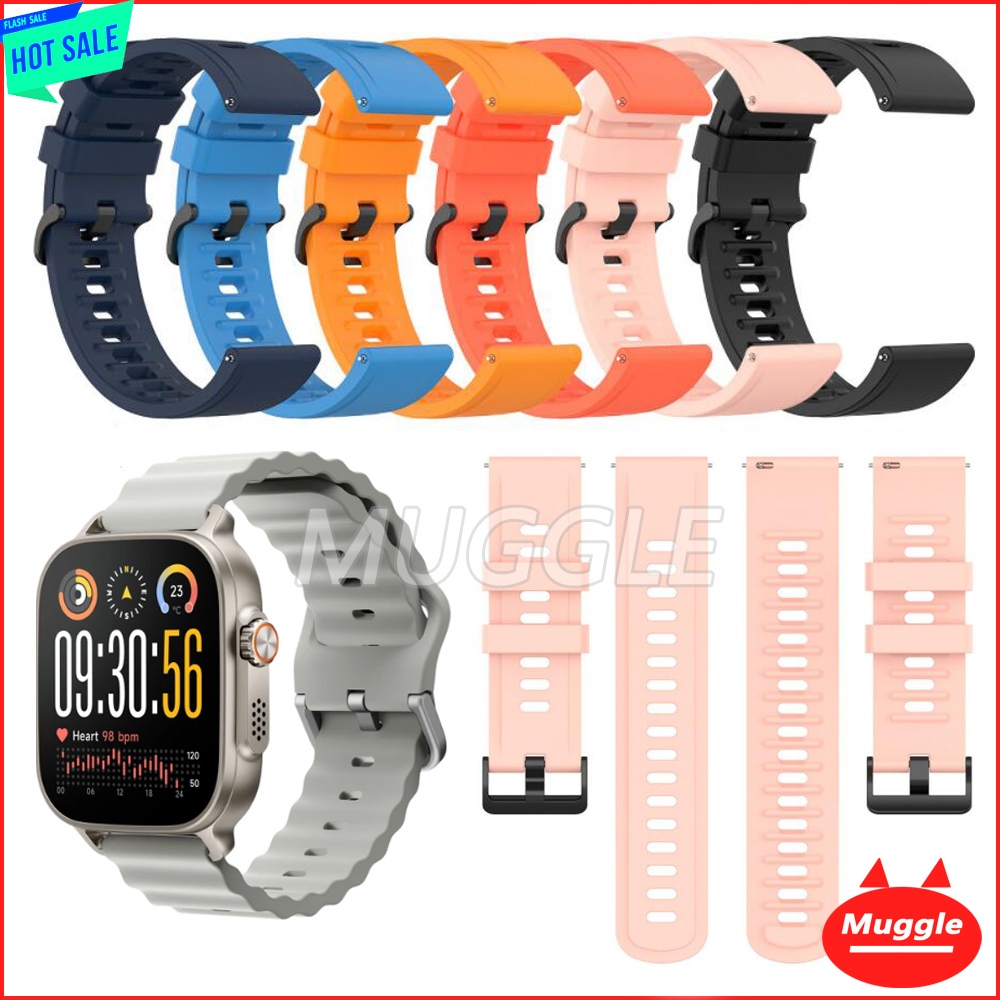 สาย Realme Watch 5 สายนาฬิกาอัจฉริยะ สายซิลิโคนทดแทน Realme Watch 5 เส้น สายนาฬิกาข้อมือซิลิโคน แบบเ